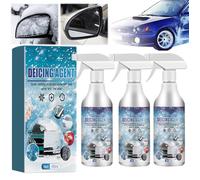 Spray de dégivrage pour Pare-Brise de Voiture, dégivreur pour Fonte de Neige, Spray de dégivrage pour Pare-Brise de Voiture, pour Pare-Brise de Voiture, rétroviseurs, serrures à clé (3PC)
