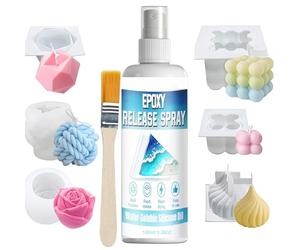 Spray De Démoulage - 100 Ml, Agent De Démoulage, Formule De Démo Lage Facile | Lubrifiant De Moulage Antiadhésif, Nettoyant Pour La Fabrication De Moules Pour Bougies En Résine, Savon, Plâtre, Fournit