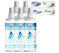 Spray de démoulage époxy avec brosse, agent de démoulage en silicone à séchage rapide pour moulage de résine, bougie, savon, béton et plâtre, lubrifiant de démoulage professionnel antiadhésif (5PCS)