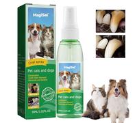 Spray de Dentaire pour Chiens Chats, Dentifrice Chien, Pet Dental Care Toothpaste, Soins Dentaires avec, Sans Rinçage ni Brossage, Élimine la Plaque Dentaire, une Haleine Fraîche et Saine, 30ml