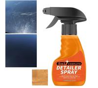 Spray de Finition de Voiture 5 en 1 avec lingette - 120 ML - Nettoyant de détail de la Brume Automobile avec Serviette - Nettoyant pour intérieur de Voiture - Protège la Peinture, la, Les miroirs