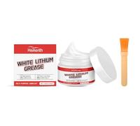 Spray de graisse au lithium avec brosse - Lubrifiant anti-goutte pour charnières qui couinent, portes de garage, roulements, engrenages | Arrête les couinements, repousse l'eau | Auto, marine