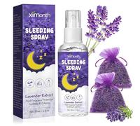 Spray de lavande - Spray pour coussin - Huile de lavande bio - Pour s'endormir - Avec sachets parfumés à la lavande - Pour la détente, le calme, le meilleur sommeil, la relaxation, le parfum