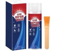 Spray De Mastic Imperméable for Réparation De Fuites, Revêtement De Mastic De Toit, Remplissage De Fissures Murales, Liquide De Scellement De Fuite De 100 Ml Avec Brosse(Black,1Pc)