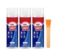 Spray De Mastic Imperméable for Réparation Fuites, Crème à Séchage Rapide Avec Brosse, Fuite Longue Durée Fuites D'eau, Mastics En Silicone Invisibles Toit Tuyau Utilisation Intérieure(WHITE*3)