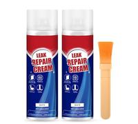 Spray De Mastic Imperméable for Réparation Fuites, Crème à Séchage Rapide Avec Brosse, Fuite Longue Durée Fuites D'eau, Mastics En Silicone Invisibles Toit Tuyau Utilisation Intérieure(WHITE*2)