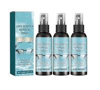 Spray De Nettoyage De Lunettes,Spray Pour L'Enlèvement Des Rayures Des Lentille,100ml*3pc