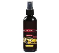 Spray de nettoyage pour film d'huile de verre de voiture - 100 ml pour pare-brise de voiture | Liquide de nettoyage pour vitres de voiture améliore la visibilité des vitres latérales et arrière