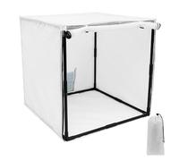 Spray de peinture aérographe Booth - 38,3 cm - Modèle amovible - Cabine de peinture - Portable - Pour projets de bricolage - Télécommande - Voiture jouet (blanc-L-1)