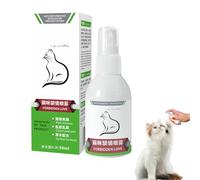 Spray de phéromone Relaxant pour Chat 50 ml - Spray Anti-Stress Calme pour Animaux | Femme Femme Poilur Relaxant Durable | Réduction de la Maison de Voyage Anxiété Vétérinaire