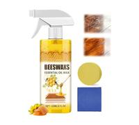 Spray De Polissage Pour Bois à La Cire D'Abeille - Lustrant Pour Meubles - Soin Multi-Usages Nourrissant Et RéParateur Pour Salon, Cuisine, Mobilier En Bois Et Sols - Redonne De L'éClat (1)