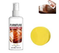 Spray de polissage pour meubles, restaure instantanément la brillance du bois, comprend une éponge douce, redonne vie aux vieux meubles, pour l'entretien des surfaces en bois, l'élimination des