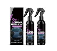 Spray De Polissage Rapide 3 en 1 Haute Protection pour Voiture,Spray Anti-Rayures Et Vernis,Étanche,pour Voitures,100ML*2PC