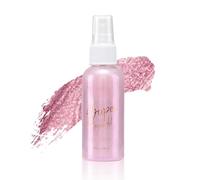 Spray de Poudre Paillette, Poudre Scintillante Maquillage pour Peau, Visage, Cheveux et Vêtements, Body Glitter Spray Imperméable à Séchage Rapide pour Halloween, Fête, Noël, 60ml (Rose)