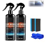 Spray de Protection Rapide 3 en 1, nettoyant Multifonctionnel pour Voiture, Cire de Polissage Rapide pour Voiture, Camping-Car, Bateau, Moto (2PC)