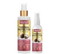 Spray de protection thermique à la noix de coco - Protecteur thermique pour cheveux, format voyage, sans paraben et sans colorant