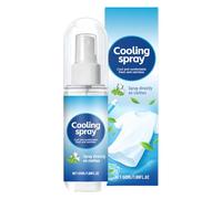 Spray de refroidissement : brume rafraîchissante instantanée, solution sans graisse | Texture à absorption rapide et effet relaxant, idéal pour temps chaud, activités de plein air, sports, voyages