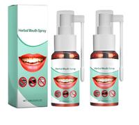 Spray de Remèdes pour les Dents et les Gencive, Spray Contre les Aphtes, Sprays de Soulagement Instantané des Maux de Dents, Spray pour Soins Bucco-Dentaires à Base de Plantes,25 ml 2PC