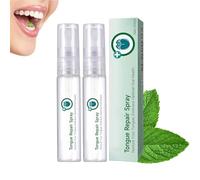Spray de réparation de la langue Glosshield, traitement par pulvérisation de réparation de la langue, rafraîchis rapidement votre respiration, pour la santé bucco-dentaire de 30 ml,2pcs