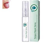 Spray de réparation de la langue, vaporisation de la langue fissurée, réparation du revêtement de langues blanches pour soulager le sec, rafraîchit rapidement votre souffle (1pc)