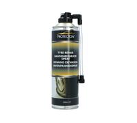Spray de réparation de pneus - Protecton - 500 ml - Couleur noire - 1 pièce - Aluminium