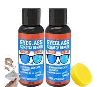 Spray De Réparation Des Rayures Des Lentilles,Spray Lunettes Nettoyant，2PC | Lens Scratch Removal Spray, Liquide De Réparation De Verres Lunettes, Spray D'elimination Des Rayures De Lunettes, 30 g