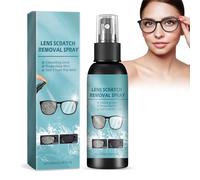Spray de réparation pour verres de lunettes, 100 ml, anti-traces de doigts, anti-rayures, spray nettoyant pour vitres des yeux, pour enlever les rayures
