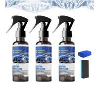 Spray De Revêtement Anti-neige Pour Pare-brise De Voiture, Spray Dégivrant Pour Voiture 2026, Protection Hivernale À Pénétration Rapide - Convient À La Plupart Des Véhicules, Fait Fondre (3 pièces)