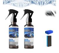 Spray De Revêtement Anti-neige Pour Pare-brise De Voiture, Spray Dégivrant Pour Voiture 2026, Protection Hivernale À Pénétration Rapide - Convient À La Plupart Des Véhicules, Fait Fondre (2 pièces)