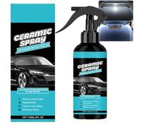 Spray de revêtement céramique haute protection rapide 3 en 1 pour voitures. Agent de revêtement nano-céramique à action rapide avec couche hydrophobe puissante. Brillance longue durée (1PCS)