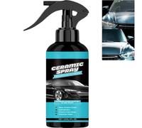 Spray de revêtement céramique pour voitures, agent de revêtement à effet rapide avec couche hydrophobe, vernis à la cire de voiture lavage sans eau pour une protection brillante durable (1 pièces)