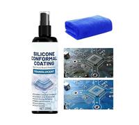 Spray De Revêtement Conforme - 100 Ml De Mastic Silicone, Spray De Revêtement Flexible Imperméable | Scellant Nettoyant Pour Contacts Électriques, Pour Assemblage De PCB, Équipement Extérieur Automobi