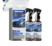 Spray de revêtement de fonte de la neige pour pare-brise de voiture, sprays de neige pour vitres, sprays de fonte rapide de la glace et de la neige pour voitures, pour voitures et camions (2 pcs)