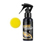 Spray de revêtement de pneu - Traitements polonais qui vous donnent une brillance profonde, une finition en caoutchouc résistant à l'eau - Amplificateur de roue - Kit d'entretien de détail pour St