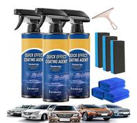 Spray de revêtement de voiture 2026 pour brillance et protection, agent de revêtement à effet rapide pour voitures, polissage multifonction en céramique, nano spray de polissage pour voiture, lavage