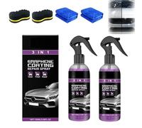 Spray de revêtement de voiture 3 en 1 haute protection rapide, agent de revêtement à effet rapide, spray de revêtement de voiture Homebbc, brillance rapide et durable, nouvelle mise à niveau: sans eau