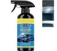 Spray de revêtement de voiture à effet rapide, vernis à la cire de lavage sans eau 3 en 1, agent de revêtement en céramique pour la protection contre les rayures (1 pièces)