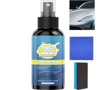 Spray de revêtement de voiture avancé, agent de revêtement à effet rapide avec technologie céramique, lavage sans eau pour réparation des rayures, protection de peinture hydrophobe (1 pièces)