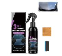 Spray de revêtement nano céramique 3 en 1, Polish haute protection et réparation des rayures, cire hydrophobe pour voitures et motos, spray de peinture nano céramique haute à action rapide (1)