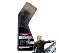 Spray de revêtement pour pare-brise - Formule antibuée, applicateur pinceau éponge, finition Clear Vision, utilisation multi-surfaces | Nettoyage des vitres de voiture, 100ml, 13x6cm, traitement des m