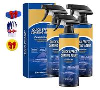 Spray de revêtement pour voiture amélioré, agent de revêtement avancé à action rapide, 3 en 1 haute protection, cire anti-rayures, nettoyant sans eau, émulsion pour vitres (3PCS)