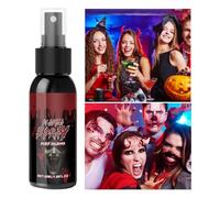 Spray De Sang Faux - Maquillage De Sang Artificiel Lavable Pour La Fête D'Halloween - Peinture Pour Le Corps 50ml Pour Adultes Et Utilisable Sur Visage Yeux Vêtements Zombie Déguisement Et