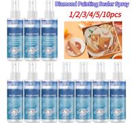 Spray de scellement pour peinture au diamant, séchage rapide, transparent, protecteur, anti-chute, effet brillant, anti-décoloration, colle adhésive protectrice UV 2pcs