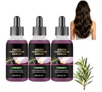 Spray de sérum capillaire revitalisant à l'oignon, renforce les hydrates et le spray capillaire volumisant pour les soins du cuir chevelu et des cheveux, sérum nourrissant au romarin (3PCS)