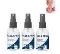 Spray de soin des ongles, traitement hydratant pour les ongles cassants et décolorés avec une formule à séchage rapide, renforçateur d'ongles enrichi en huile d'arbre à thé pour,3pcs