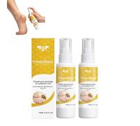 Spray de soin pour les pieds, brume rafraîchissante désaltérante, hydrate et nourrit les talons secs fendillés, exfolie les peaux mortes rugueuses, contrôle odeurs, non gras, absorption rapide (2PCS)