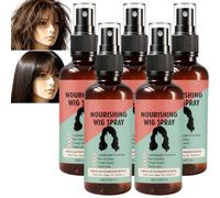 Spray de soin pour perruque nourrissant et hydratant, spray pour perruque de contrôle adoucit et crépus, spr/ay pour perr/uque nourrissant léger rinçage, spra/y démêlant perru/que nourri/ssant (5pcs)