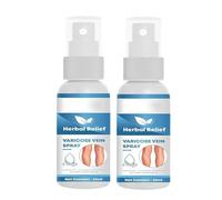 Spray de soins aux jambes, vaporisateur de varices pour les jambes, effet apaisant instantané, formule à absorption rapide légère, brume de massage adaptée aux voyages (2pcs)