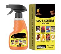 Spray décapant autocollant de voiture 120 ml | Spray de retrait de ruban adhésif multifonction pour métal, bois, verre, fenêtres, carreaux, moquette, meubles d'intérieur, étiquettes de sol, papier