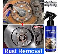 Spray décapant de rouille automobile pour voitures, nettoie rapidement le métal et le fer, spray décapant de rouille pour tuyaux d'échappement, agent de décapage des taches 3pcs